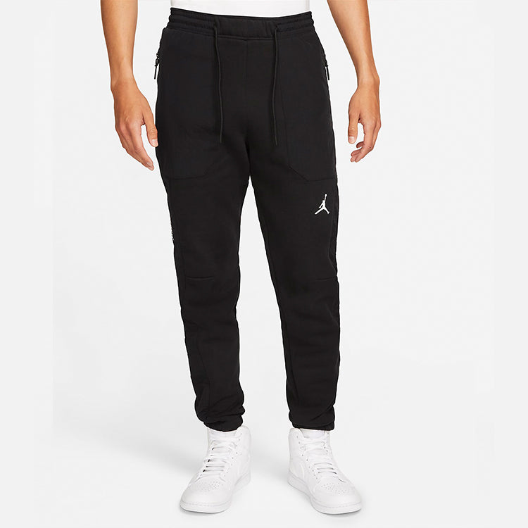 Men's Air Jordan 23 Engineered Casual Fleece Bundle Feet Sports Pants/Trousers/Joggers Black DC9633-010