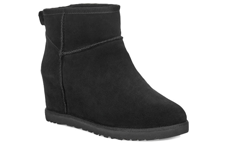 (WMNS) UGG Classic Femme Mini Short Boots Black 1104609-BLK