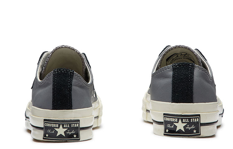(WMNS) Converse Chuck 1970s Leather Low Top Grey Black 566137C