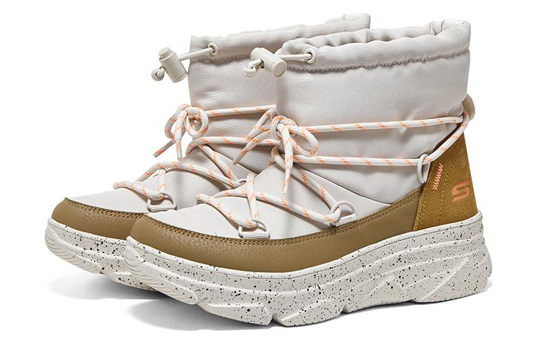 (WMNS) Skechers Bobs MT. PEAK 'White Brown' 117311-NAT
