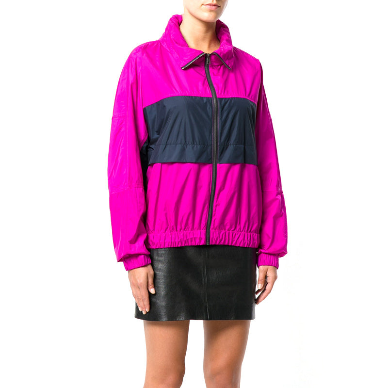 KENZO polyester Stripe Short Jacket Rose Red F762BL062560-26