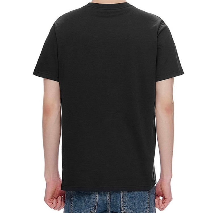 Vans Off The Wall Classic Printing Short Sleeve Couple Style Black VN0A4MM7BLK