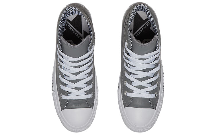 (WMNS) Converse Chuck Taylor All Star High Top Leather Grey White 566130C