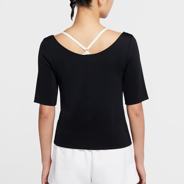 (WMNS) Nike Sportswear Tech Pack Short Sleeve Tops Black CZ1403-010