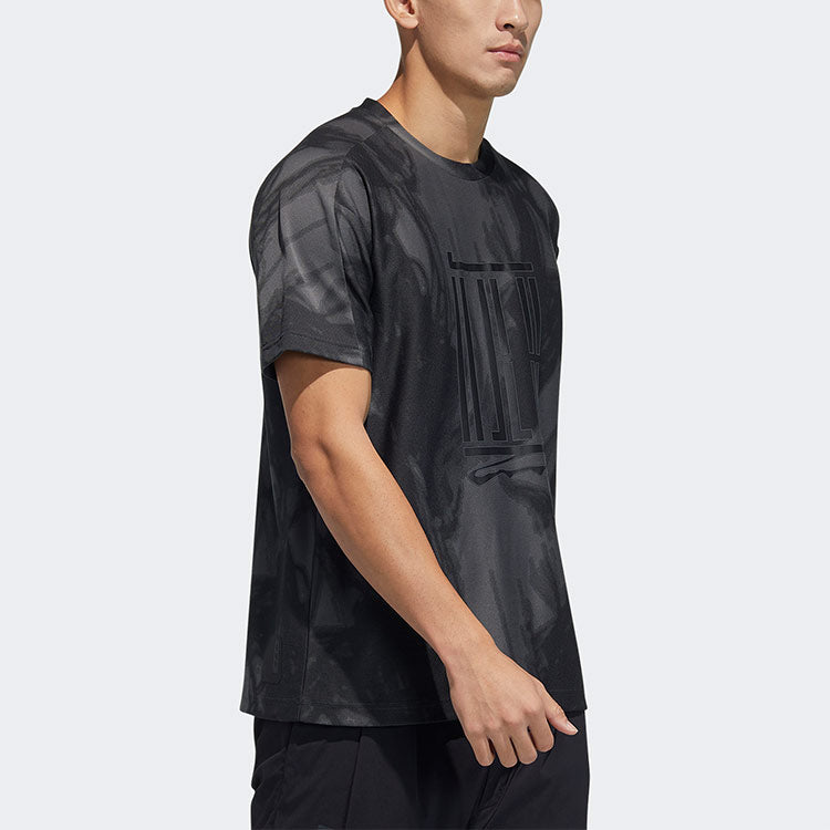 adidas Wj Top Sports Casual Round Neck Short Sleeve Black GP0865