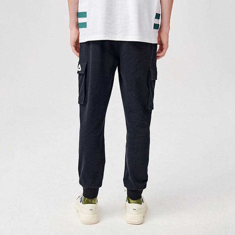 FILA FUSION Casual Cargo Pocket Sports Pants Black T11M123602F-BK