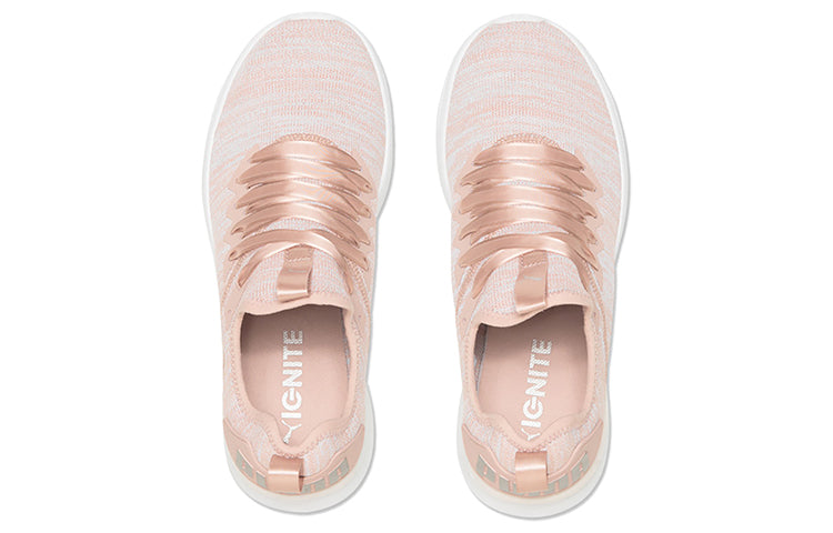 (WMNS) PUMA Ignite evoKNIT Satin EP Pink/White 190959-02
