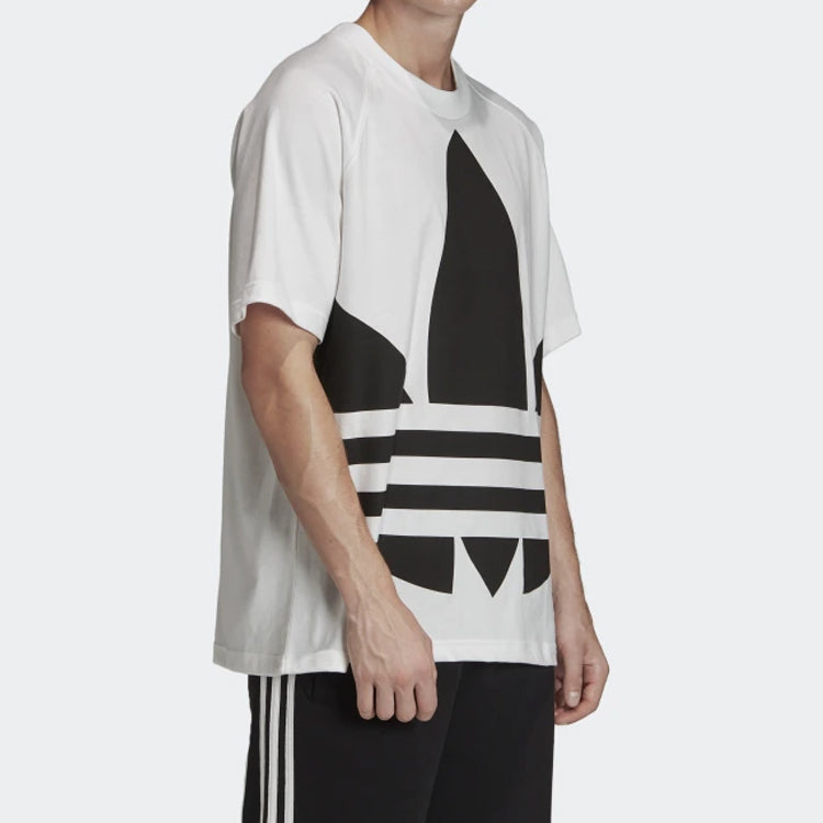adidas originals Big Trefoil Boxy Tee Large Logo Printing Short Sleeve White FM9903
