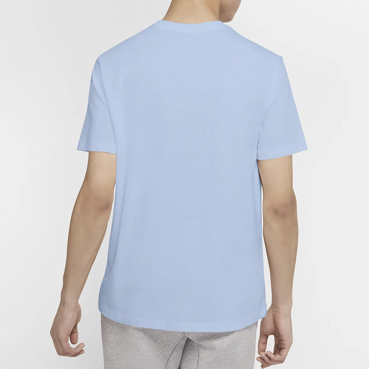 Nike Sportswear Heritage Small Logo Solid Color Short Sleeve Sky Blue CK2384-407