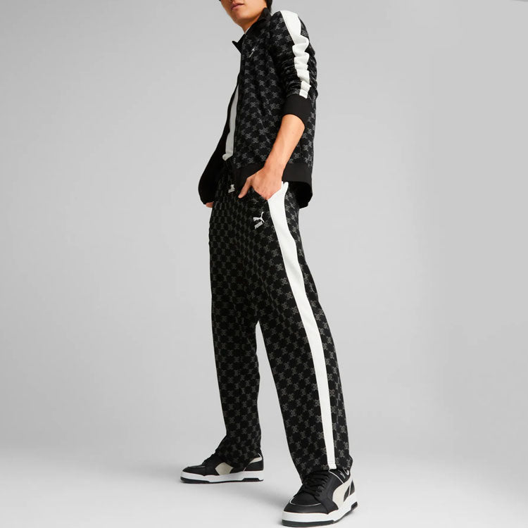 PUMA T7 Printed Track Pants 'Black' 537045-01