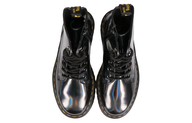 Dr. Martens Jadon Hologram Leather Martin Boots Black 26699029