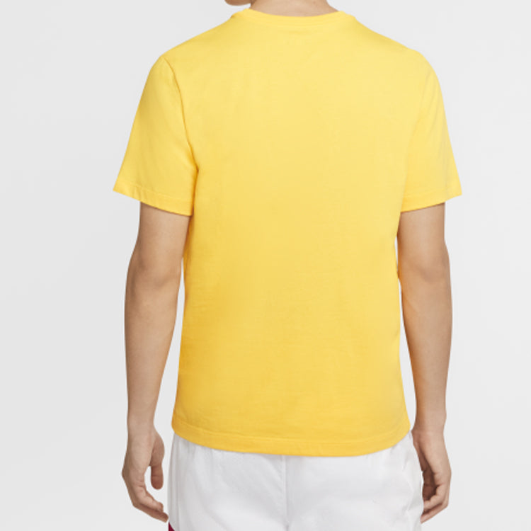Men's Air Jordan Design Short Sleeve Yellow T-Shirt CJ6307-728
