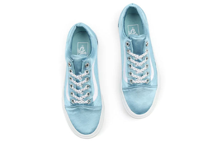 Vans Unisex Sparkle Check Old Skool Platform Sneakers Blue VN0A5KRGA44
