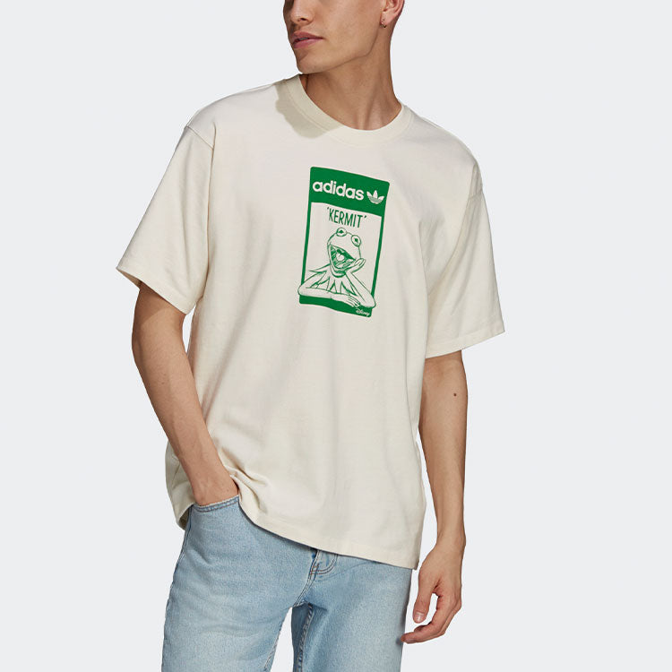 adidas originals Tee Kermit F Printed Unisex Milky-white GQ4152