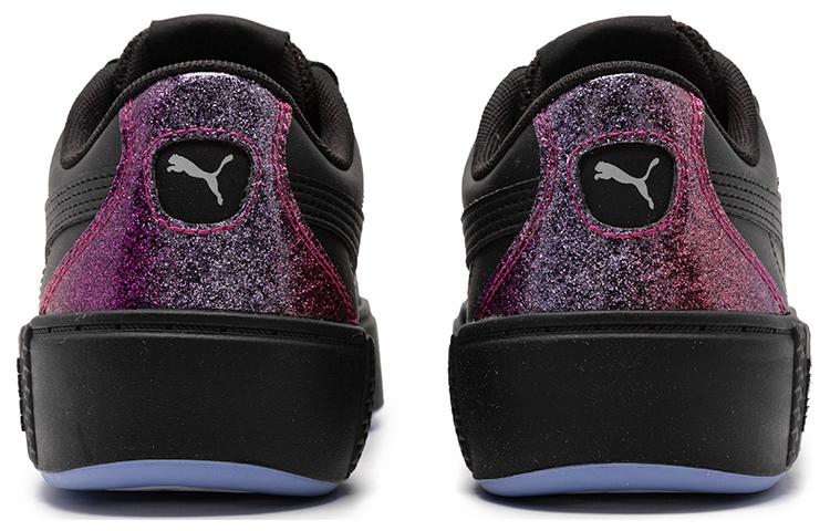 (WMNS) PUMA Smash Platform V2 Night Out 'Black' 386411-02