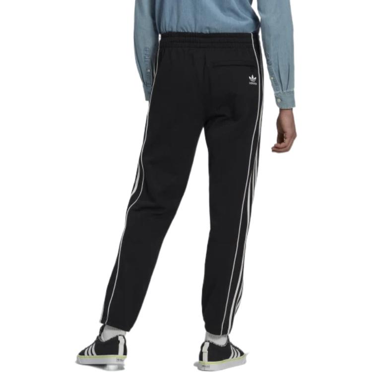 Men's adidas originals Logo Printing Pattern Drawstring Elastic Waistband Bundle Feet Sports Pants/Trousers/Joggers Black HK7319