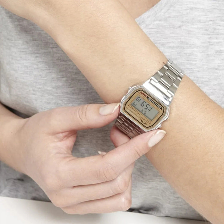 CASIO Vintage A158 Series 'Silver Brown' A158WEA-9