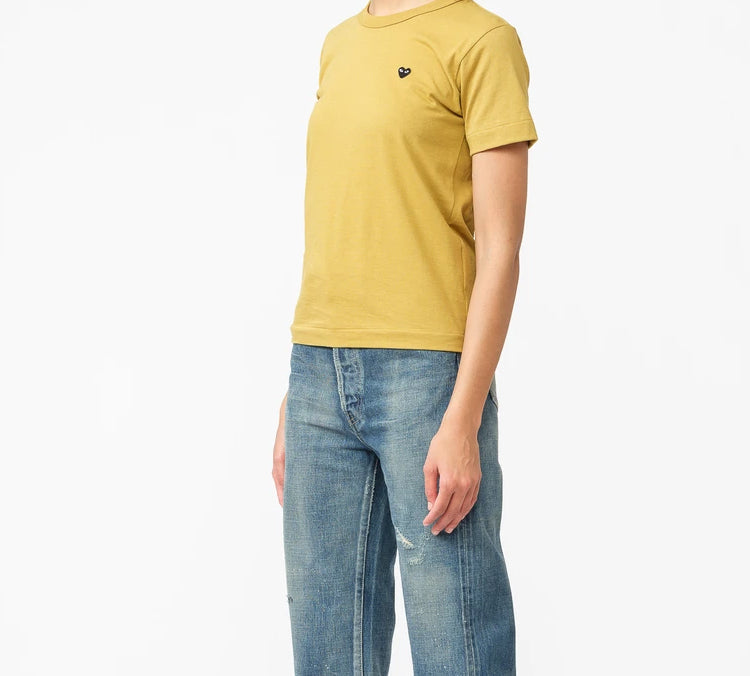 (WMNS) COMME des GARCONS PLAY Mini Logo Tee 'Yellow' AZ-T213-051-5