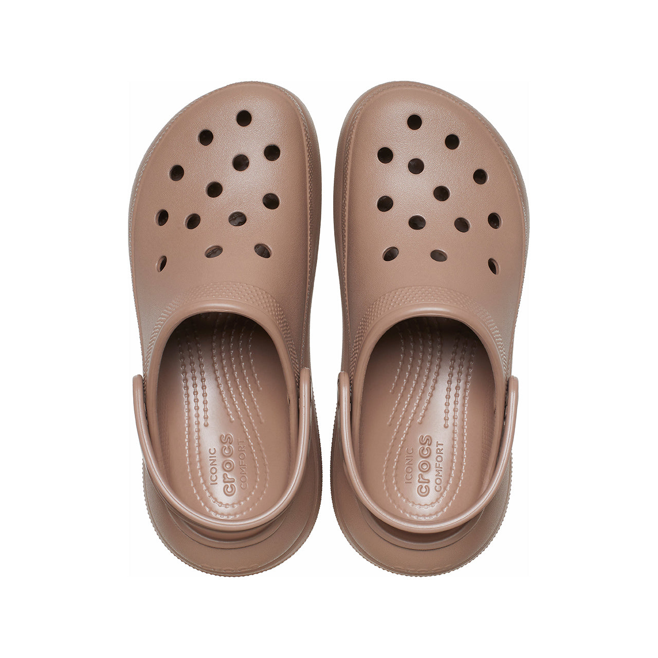 (WMNS) Crocs Classic Crush Clogs 'Brown' 207521-2Q9