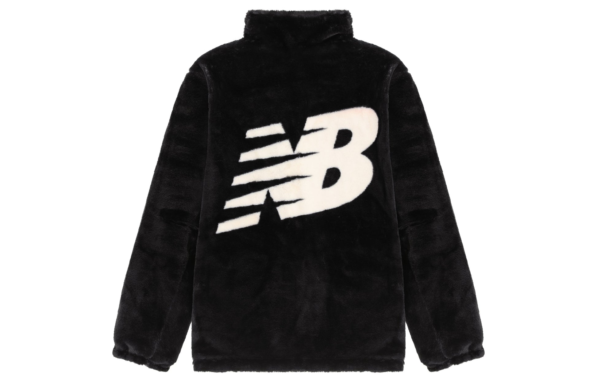 New Balance Logo Windbreaker Jacket Asia Sizing 'Black White' 6DC43783-BK