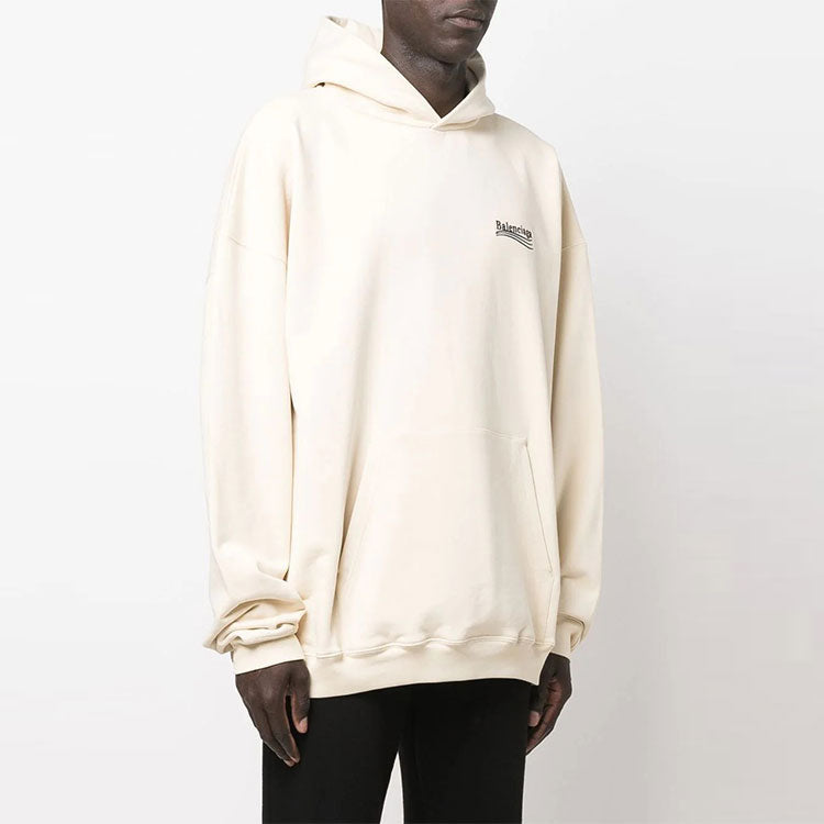 Balenciaga Political Campaign Large Fit Hoodie 'White' 620973TKVI98962