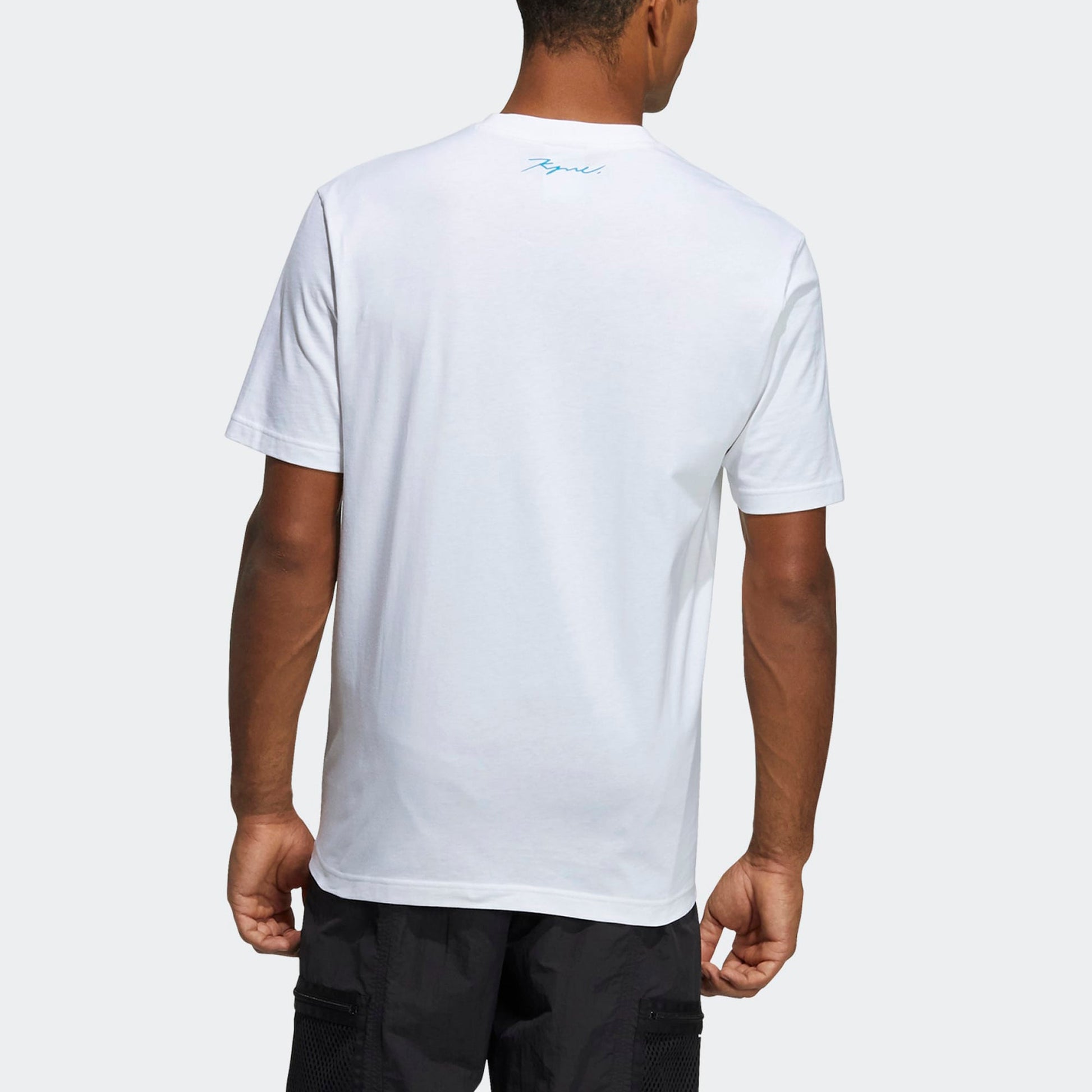 adidas originals x KYNE Crossover Character Printing Round Neck Sports Short Sleeve White HA9996