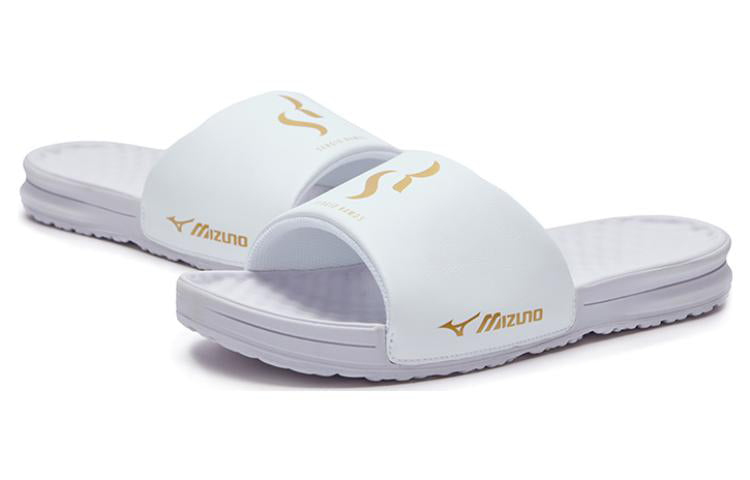 Mizuno SR4 Slides 'White Gold' P1GJ230409