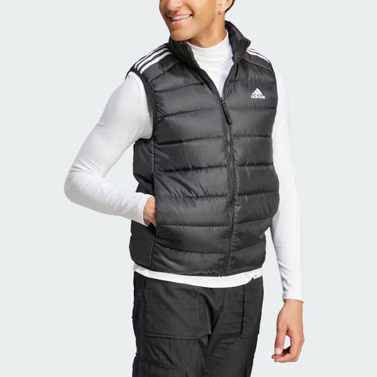 adidas Essentials 3-Stripes Light Down Vest 'Black' HZ5728