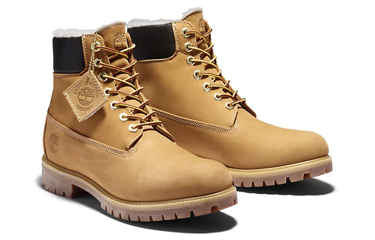 Timberland 6 Inch Premium Waterproof Warm Lined Boot 'Wheat Nubuck' A2E31231