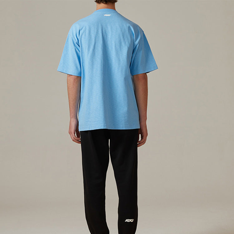 PJ's Vigor Multi-Color Pattern Printing Short Sleeve Unisex Blue 20SSTS10204-P