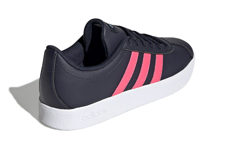 (PS) adidas VL Court 2.0 'Black Pink' EE6899