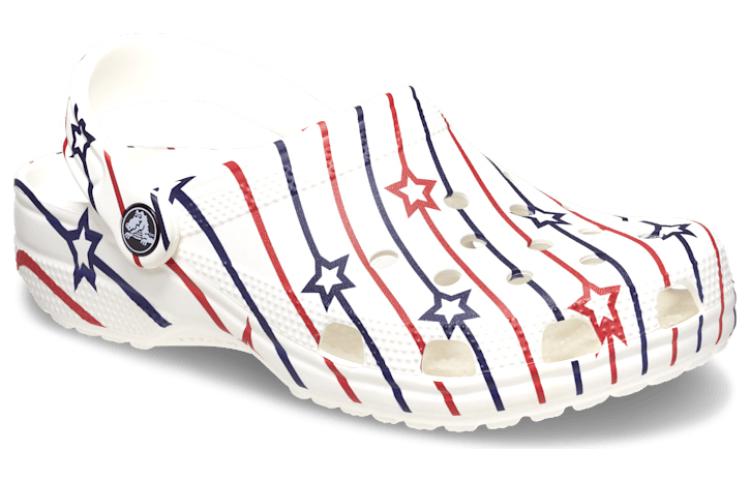 Crocs Classic Stars and Stripe Clog 'White Multi' 208877-94S