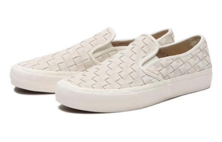 Vans Leather Weave Slip-On VR3 SF 'Marshmallow' VN0A4BX8QC5