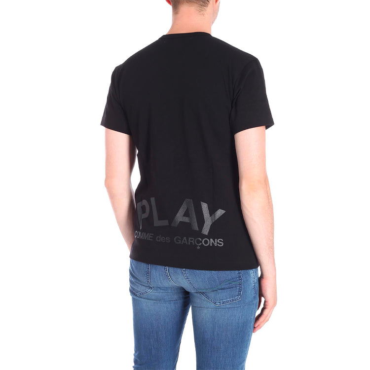 COMME des GARCONS PLAY Double Hearts T-Shirt 'Black/Black' AZ-T194-051-1
