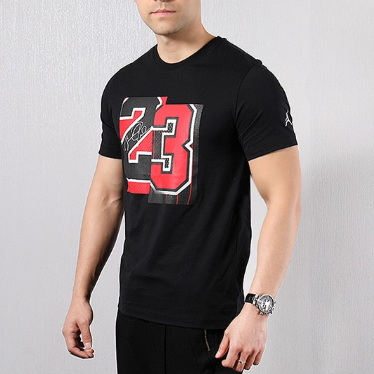 Air Jordan Athleisure Casual Sports Short Sleeve '23 Black' AQ4109-010