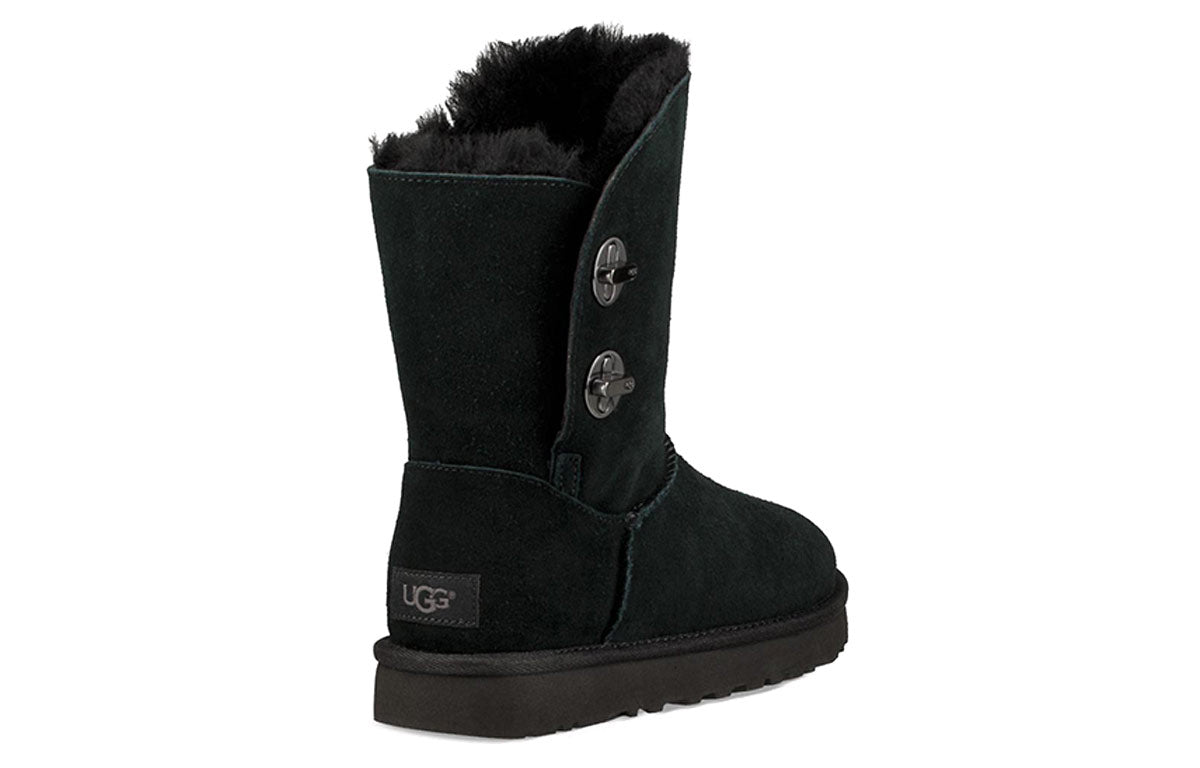 (WMNS) UGG Short Turnlock Snow Boots Black 1094933-BLK
