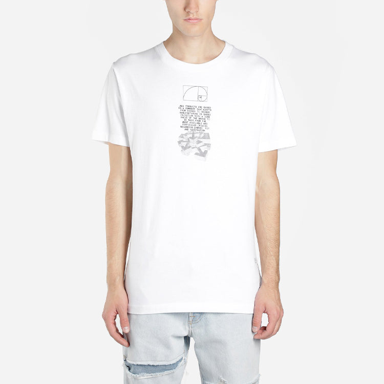 Off-White Dripping Arrows Short Sleeve Slim OMAA027R201850050110