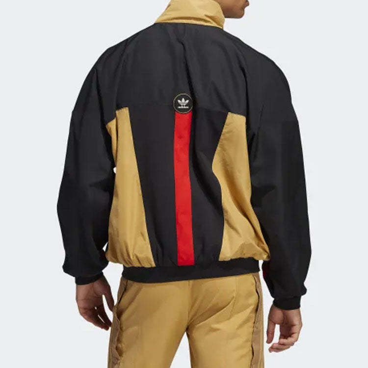Men's adidas originals x MIDWEST KIDS Crossover Loose Casual Stand Collar Sports Jacket Colorblock H62574