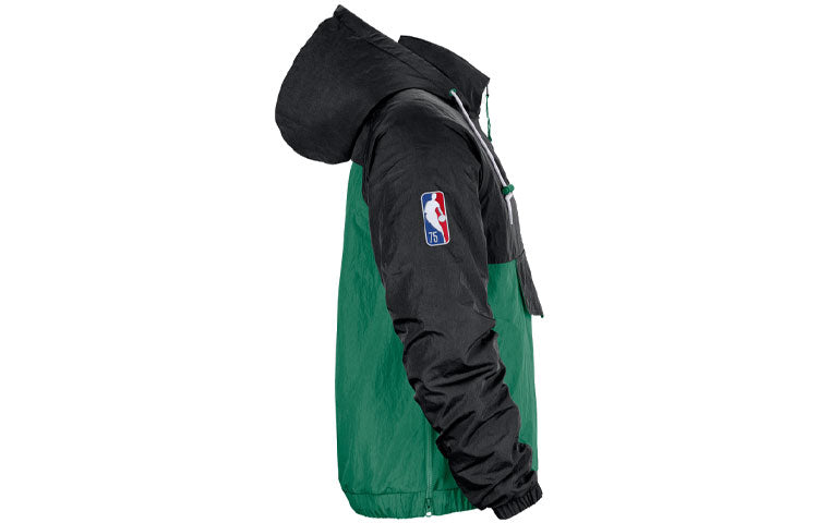 Nike NBA Premium Boston Celtics Casual Sports Splicing Hooded Jacket Green DM9933-010