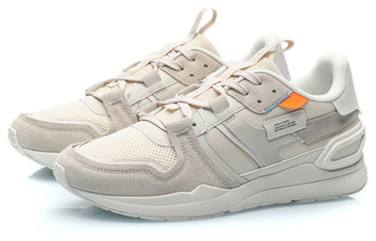 (WMNS) Li-Ning Classic Leisure Low 'Grey Orange' AGCP266-4