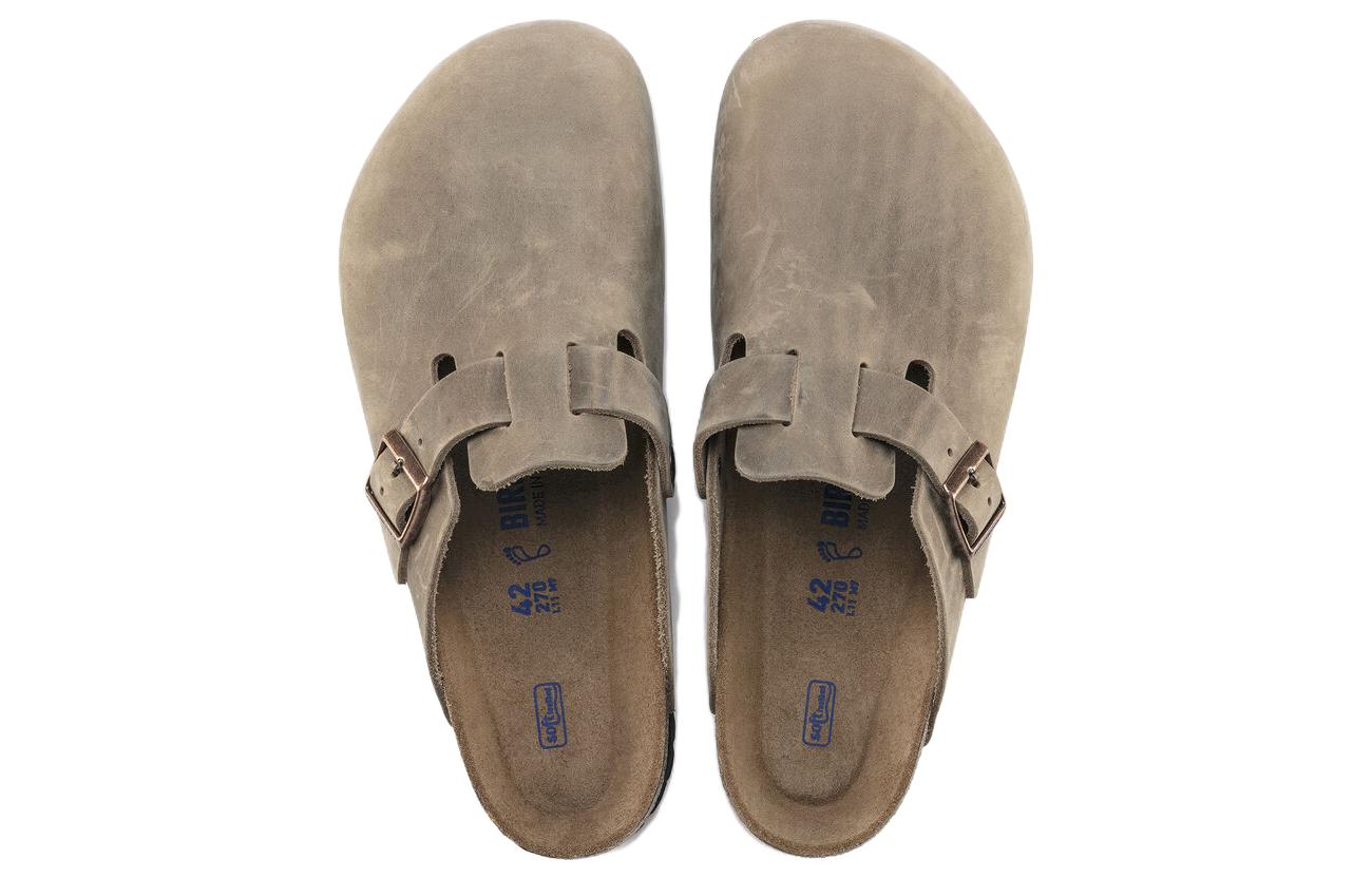 Birkenstock Boston Soft Footbed Regular 'Oiled Leather Tobacco Brown' 1018147