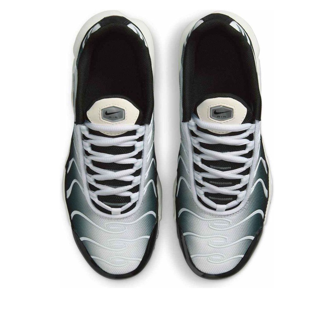 (GS) Nike Air Max Plus 'Black White Sail Metallic Cool Grey' CD0609-026
