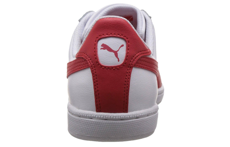 PUMA Suede Platform Animal Casual Board Shoes White/Red 356722-09