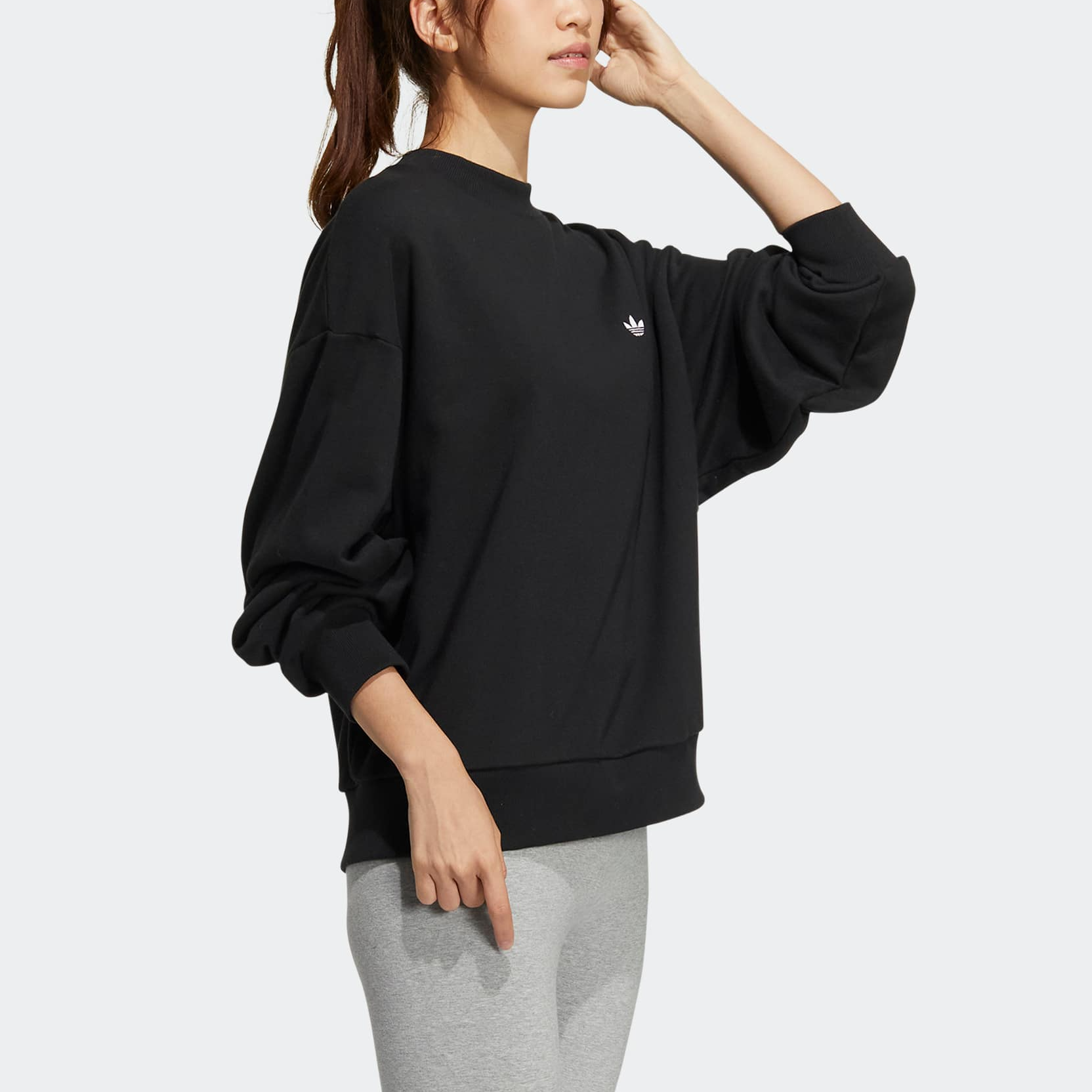 (WMNS) adidas Originals Adibreak Crews 'Black' IC8132