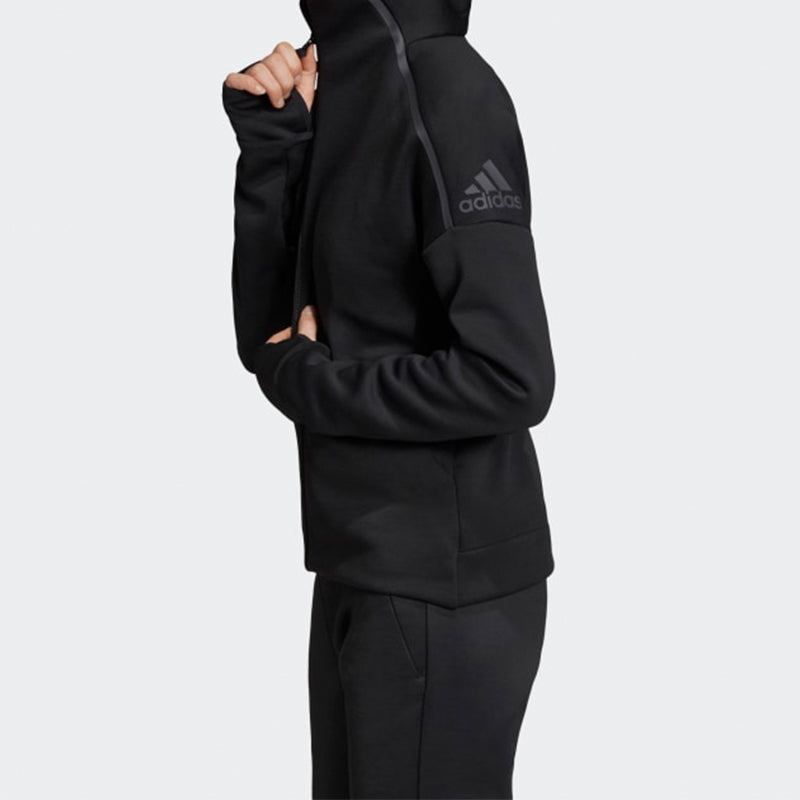 (WMNS) adidas Logo Printing Sports Windblocker Jacket Black EJ8748