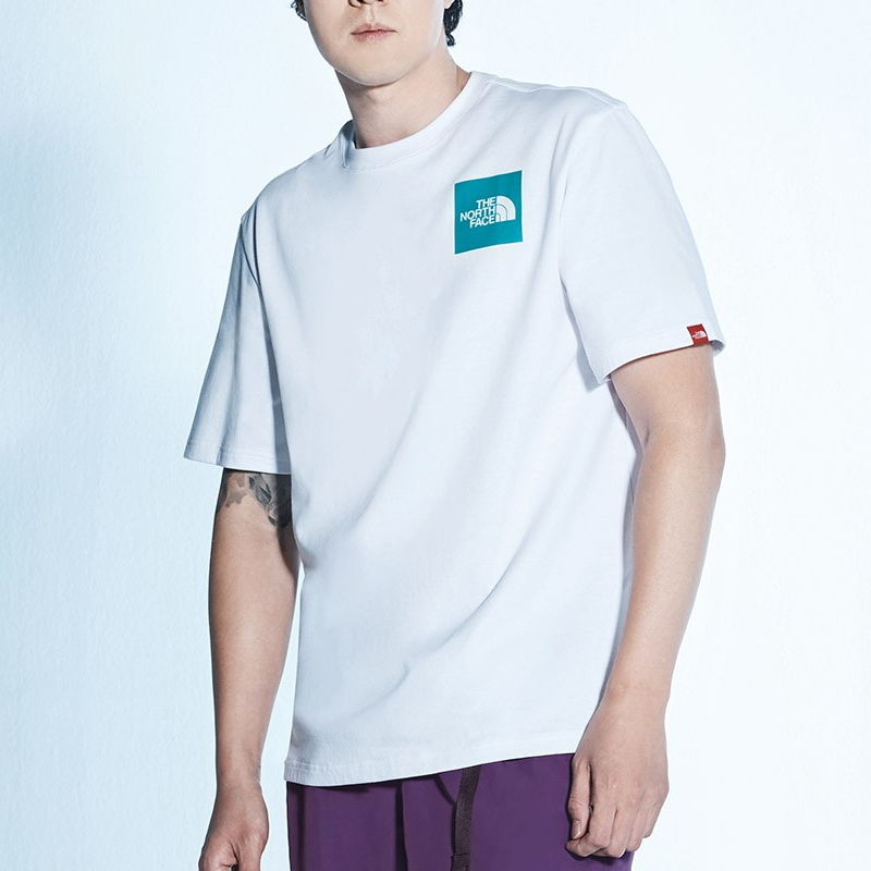 THE NORTH FACE Printing Small Logo Short Sleeve Couple Style White NT7UL13D