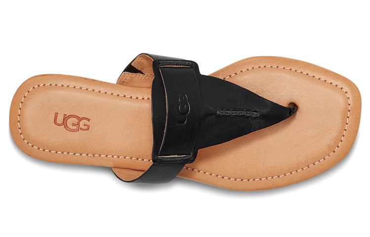 (WMNS) UGG Gaila Black Brown Slippers 'Black Brown' 1119756-BLK