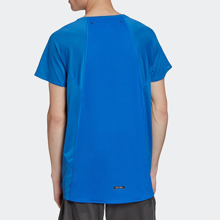 adidas HEAT.RDY TEE M Sports Short Sleeve Blue FK0739