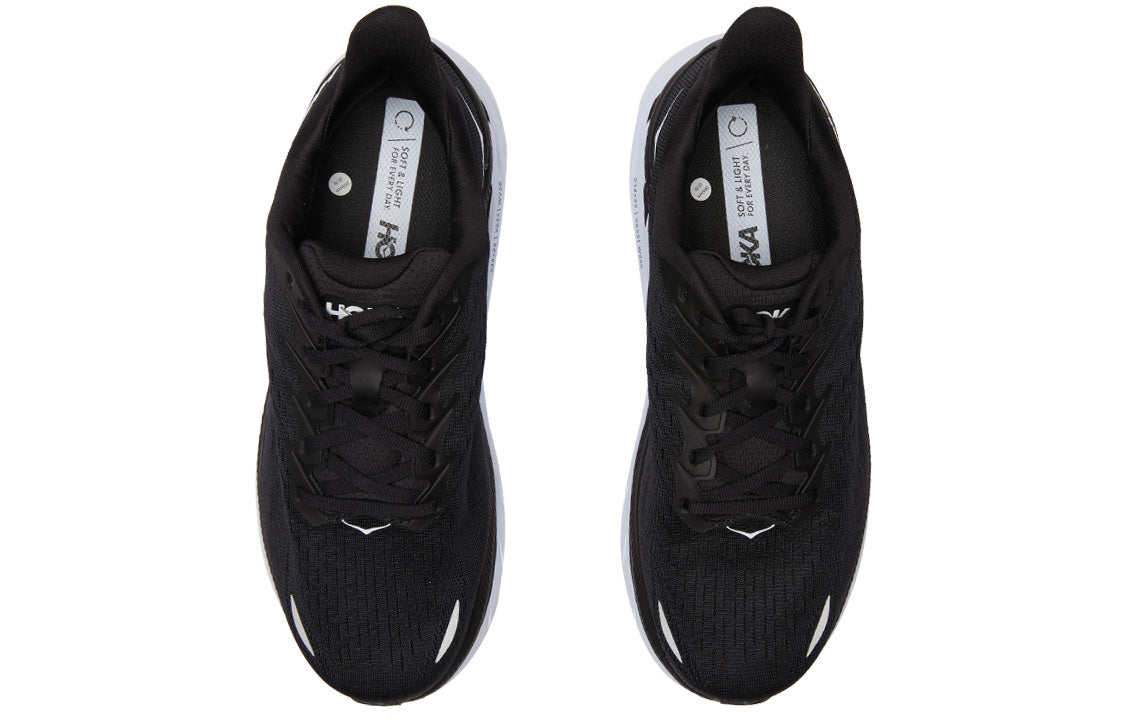 HOKA ONE ONE Clifton 8 2E Wide 'Black White' 1121374-BWHT