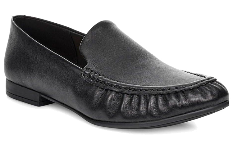(WMNS) UGG Vivian Leather Loafer 'Black' 1104714-BLK